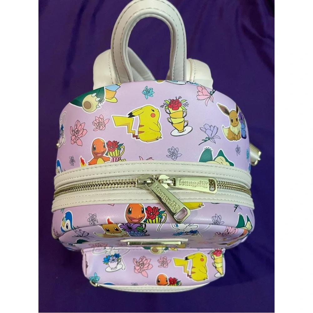 Loungefly Pokemon floral teacups party lavender mini backpack- 90s anime kawaii